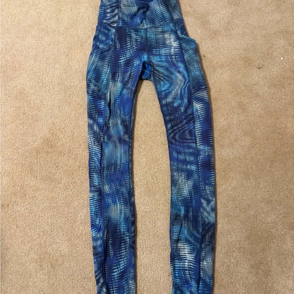 Lululemon Blue Patterned Leggings